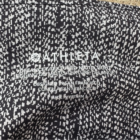 Athleta Delaney Textured Moto Tight - Picture 4 of 5